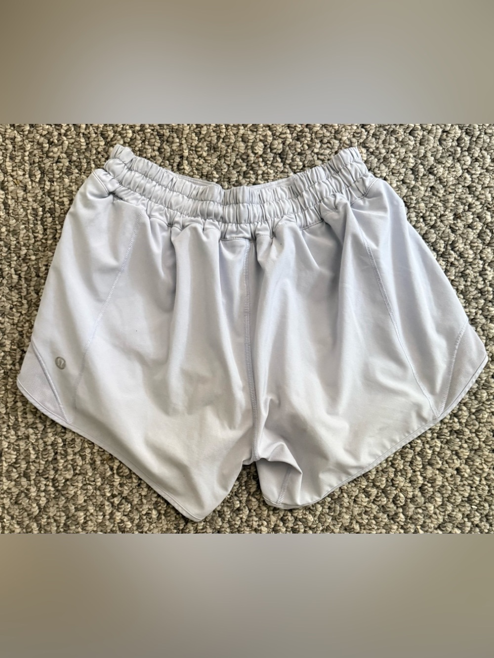 Lululemon Hotty Hot Shorts Light Gray Running Casual Women's Size 6